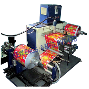 Industrial Inkjet Printer With Winder Rewinder Machine